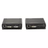 Lindy 140m Cat.6 DVI-D, USB, Audio un RS-232 KVM paplašinātājs, Raidītājs un uztvērējs, Vadu, 140 m, Cat6, 60 Hz, Melna