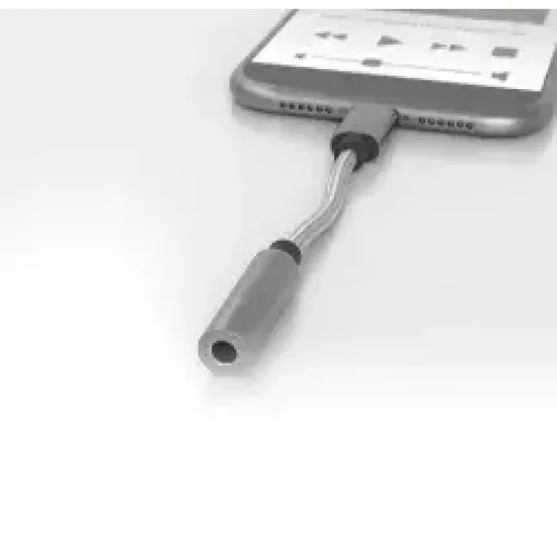 Mobilā tālruņa kabelis Terratec 284535 Sudrabains USB C 3.5mm