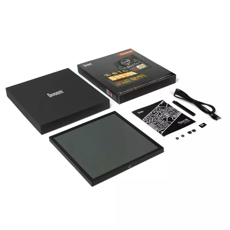 Digitālais foto rāmis Divoom Pixoo64 Melns Wi-Fi 64x64 RGB LED