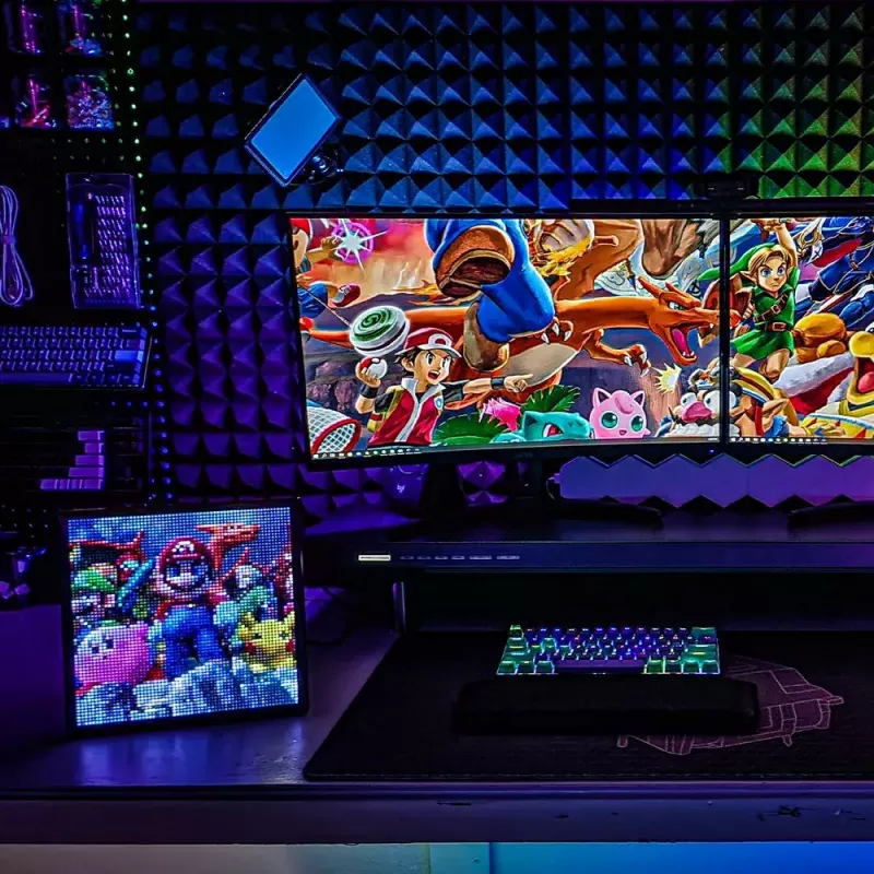 Digitālais foto rāmis Divoom Pixoo64 Melns Wi-Fi 64x64 RGB LED