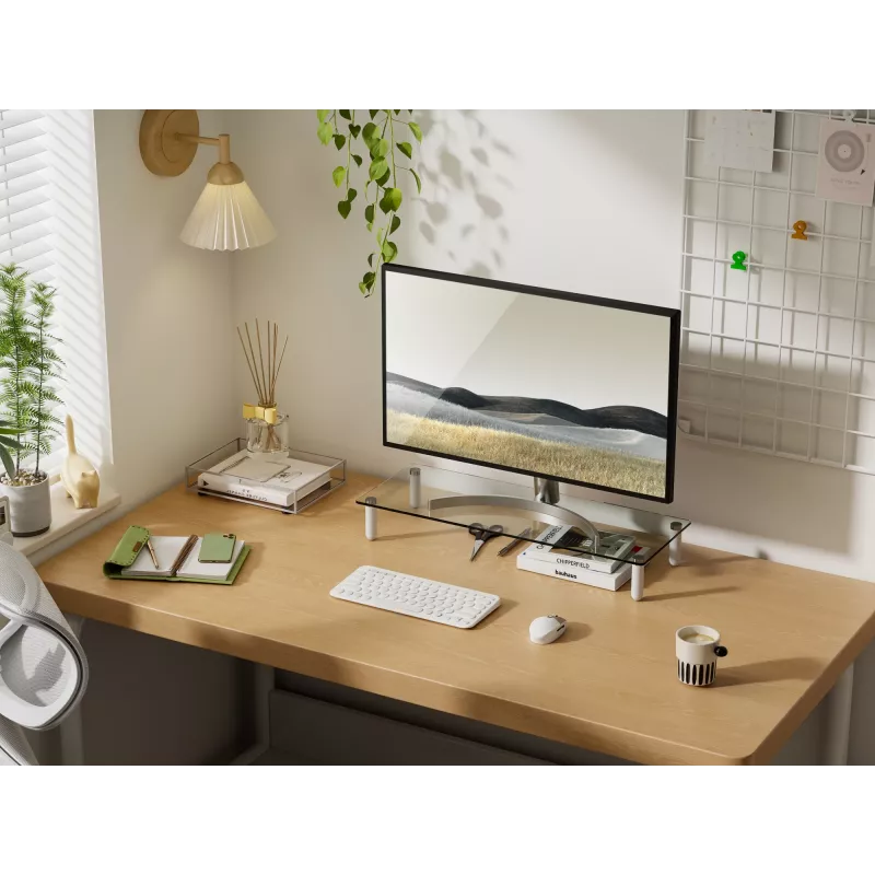 Stikla galda monitora statīvs Equip 650882