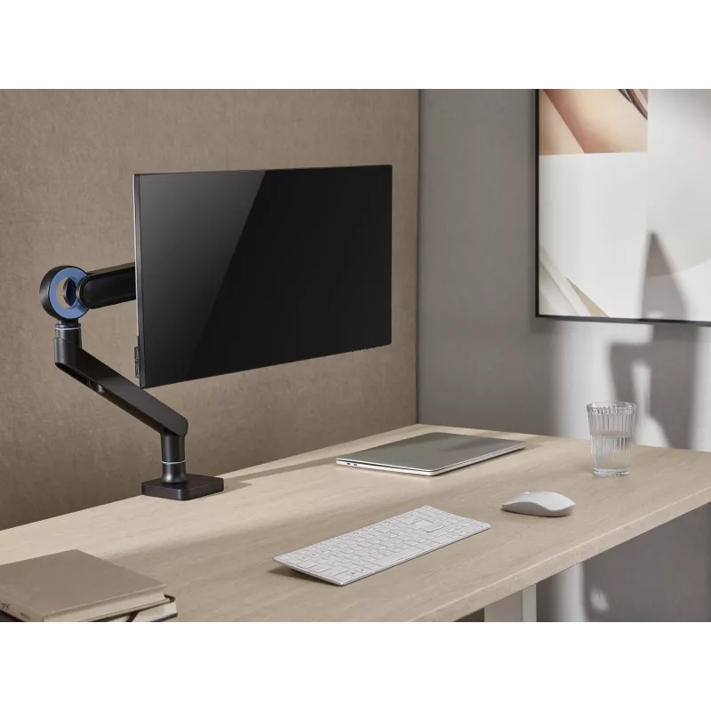 Equip 17 collu līdz 35 collu Premium monitora galda stiprinājuma kronšteins, melns