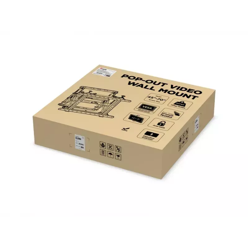 Equip 45 collu-70 collu izvelkams videostēnu stiprinājuma kronšteins Maks. svars 70 kg