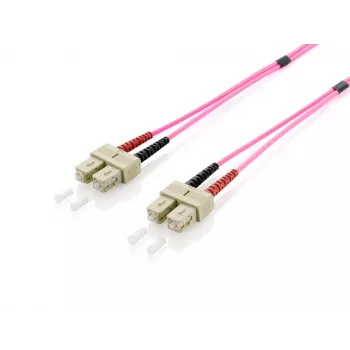 Equip SC/SC optiskās šķiedras savienojuma kabelis, OM4, 10m, 104 g, 330 mm, 25 mm, 200 mm, 109.38 g