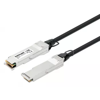 Intellinet 1m 40G QSFP+ pasīvais tiešā pieslēguma vara Twinax kabelis 30AWG MSA QSFP-H40G-CU1M saderīgs
