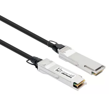 Intellinet 1m 40G QSFP+ pasīvais tiešā pieslēguma vara Twinax kabelis 30AWG MSA QSFP-H40G-CU1M saderīgs