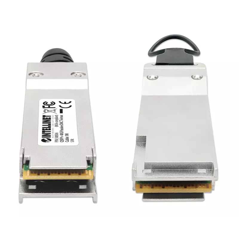 Intellinet 1m 40G QSFP+ pasīvais tiešā pieslēguma vara Twinax kabelis 30AWG MSA QSFP-H40G-CU1M saderīgs