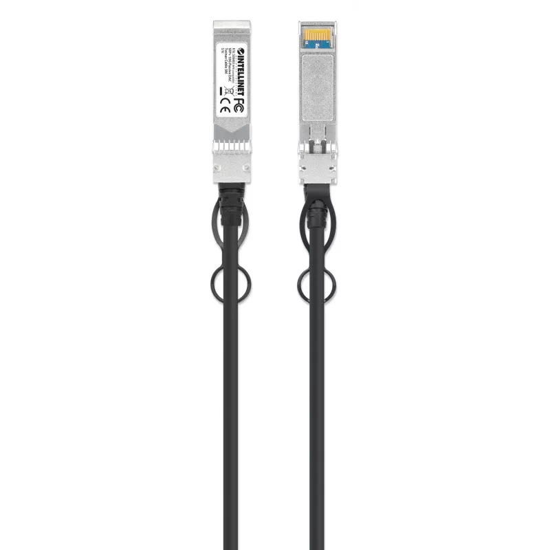 Intellinet 5m 10G SFP+ pasīvais tiešā savienojuma vara Twinax kabelis 24AWG HP JG081C/ 537963-B21 saderīgs