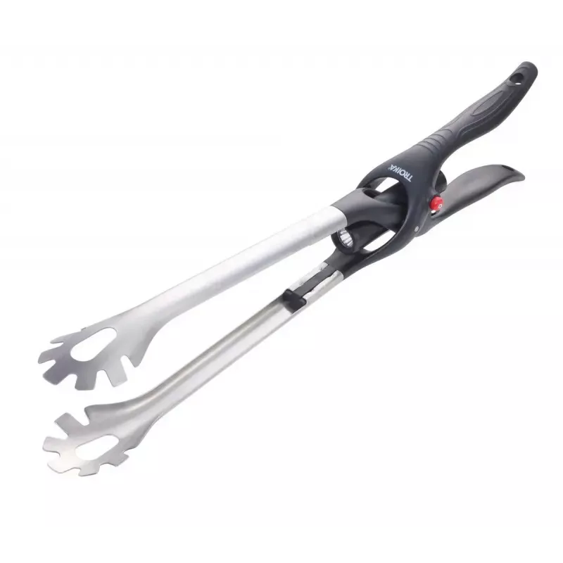 Virtuves knaibles TROIKA BBQ01/ST 450 mm silikons nerūsējošais tērauds melnas
