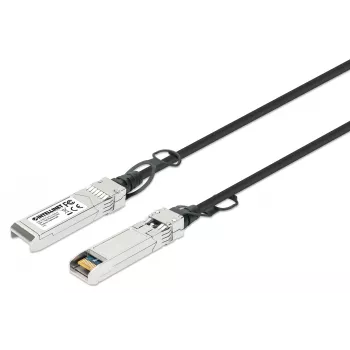 Intellinet 0.5m 10G SFP+ Passive Direct Attach Copper Twinax kabelis 30AWG MSA SFP-H10GB-CU50CM saderīgs