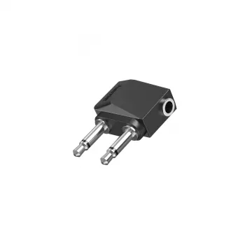 Hama 00205192 kabeļa savienotāja adapteris 2 x 3,5 mm 3,5 mm Melns, Sudrabains