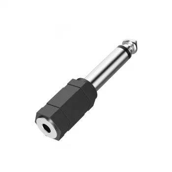 Hama kabeļa savienotāja pārveidotājs 3,5 mm uz 6,3 mm melns sudrabots 00205195