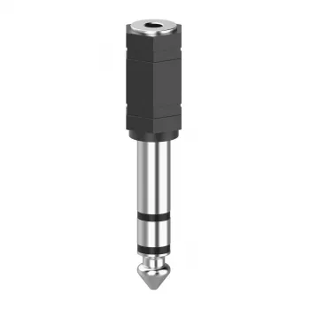 Kabeļa savienotājpārejas adapteris Hama 00205194 3,5 mm uz 6,3 mm Melns Sudraba