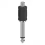 Hama 00205188 kabeļa savienotāju pārveidotājs RCA 6.3 melns, sudraba krāsa