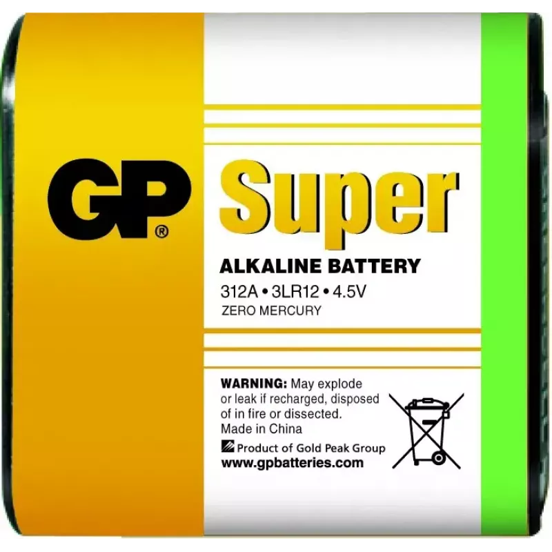 GP Batteries Super Alkaline 4.5V vienreizlietojamā baterija Sārmains Prizmatisks