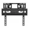 Manhattan sienas stiprinājums televizoriem un monitoriem (pilna kustība), piemērots 32 inch līdz 55 inch ekrāniem, VESA saderība: visi no 100x100mm līdz 400x400mm – pārbaudiet četru montāžas caurumu izmērus ekrāna aizmugurē, lai nodrošinātu atbilstību, maks. 40 kg, melns, kronšteins, mūža garantija