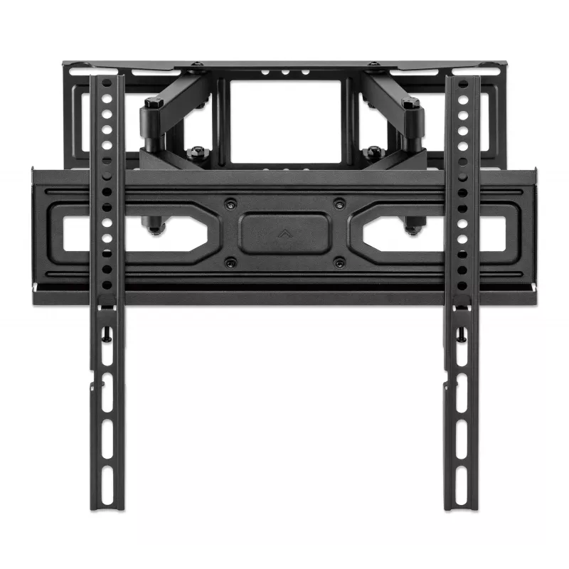 Manhattan sienas stiprinājums televizoriem un monitoriem (pilna kustība), piemērots 32 inch līdz 55 inch ekrāniem, VESA saderība: visi no 100x100mm līdz 400x400mm – pārbaudiet četru montāžas caurumu izmērus ekrāna aizmugurē, lai nodrošinātu atbilstību, maks. 40 kg, melns, kronšteins, mūža garantija