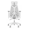 PC spēļu krēsls Asus ROG Destrier Ergo Core balta — sieta sēdeklis, maks. slodze 136 kg, platums 720 mm, dziļums 840 mm, augstums 129–137,5 cm