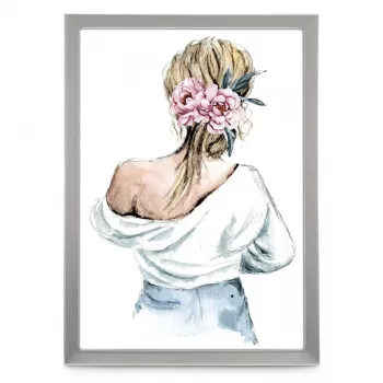 Hama Lilly viena attēla rāmis Sudraba krāsā