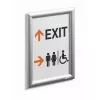 Wall Frame Durable 479623 192 x 279 mm Rectangle Silver Aluminium