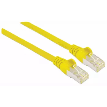 Intellinet tīkla komutācijas vads, Cat7 kabelis/Cat6A spraudņi, 2 m, dzeltens, varš, S/FTP, LSOH / LSZH, PVC, RJ45, zeltīti kontakti, bez aizķeršanās, ar uzmavu, mūža garantija