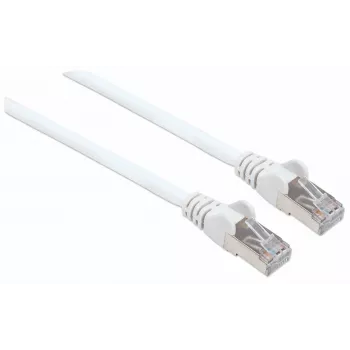 Intellinet tīkla komutācijas kabelis, Cat7 kabelis/Cat6A spraudņi, 1,5 m, balts, varš, S/FTP, LSOH / LSZH, PVC, RJ45, apzeltīti kontakti, bez aizķeršanās, ar aizsargapvalku, mūža garantija