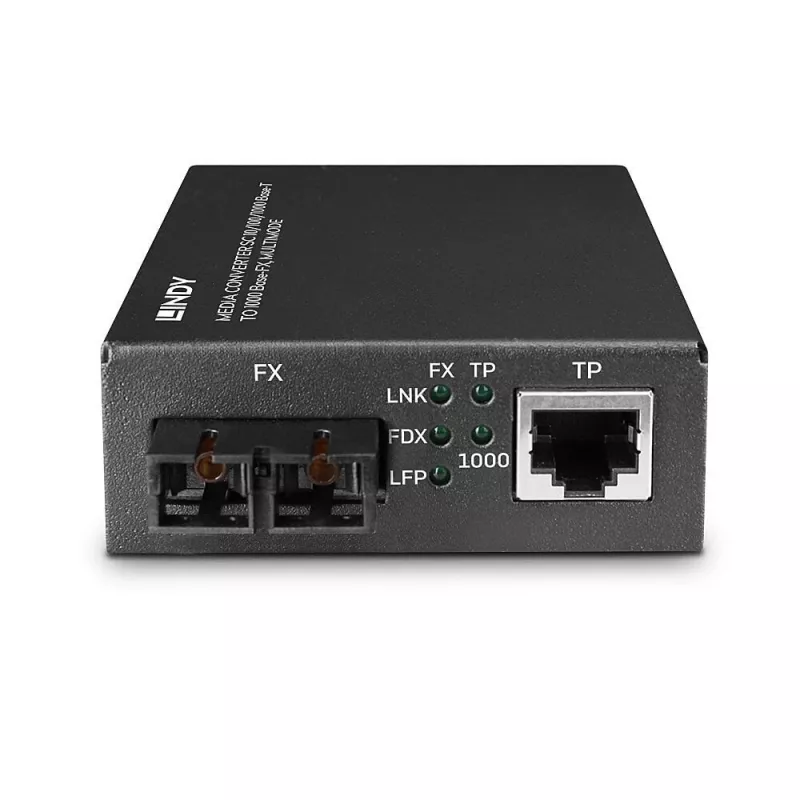 Lindy 25119 tīkla multivides pārveidotājs 850 nm Daudzmodu Melns