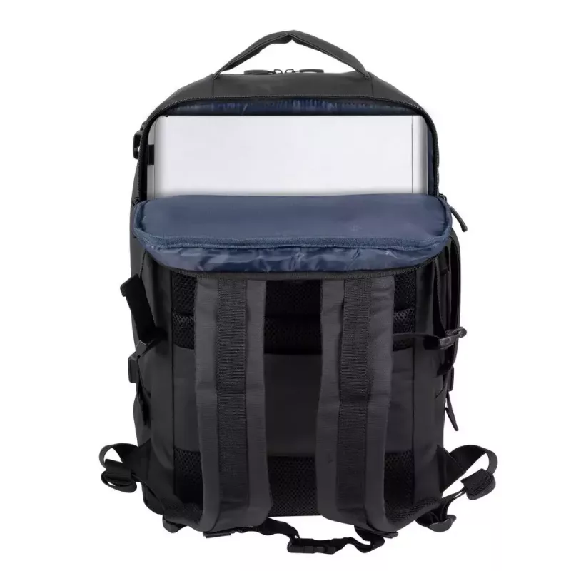 Ikdienas mugursoma Rivacase Tegel 8465 Melns Polyester ECO-FRIENDLY