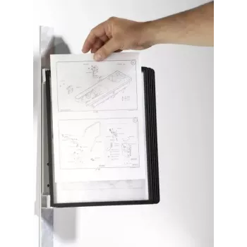 Durable Vario magnet wall 5 dokumentu displeja karuselis portreta orientācijā A4