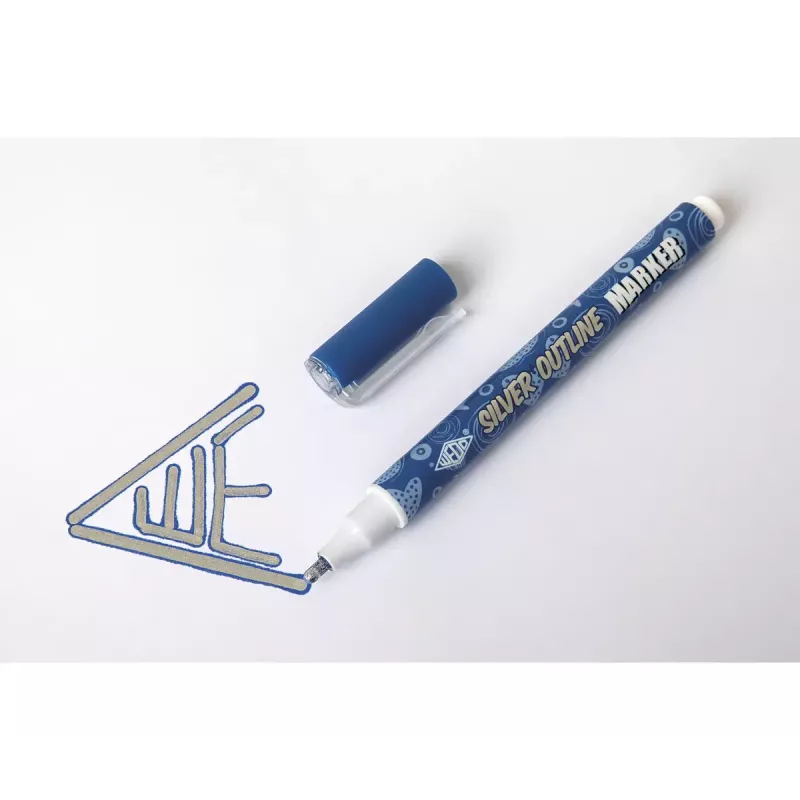 Wedo Silver Outline marķieri 6 gab. oranži