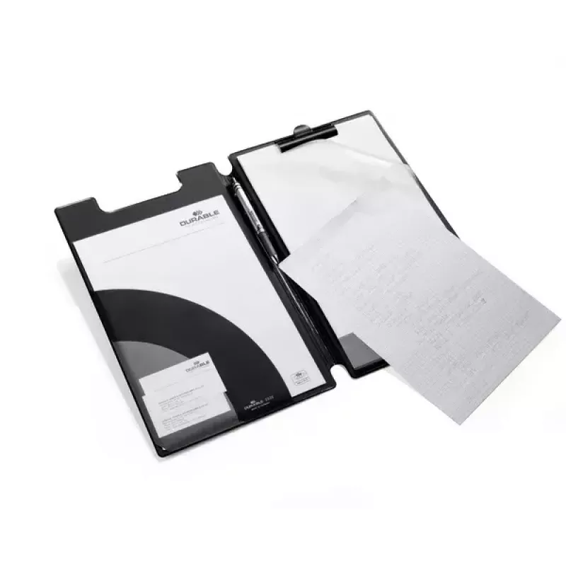 Plāksne ar klipsi Durable 2332-01 A4 PVC melna
