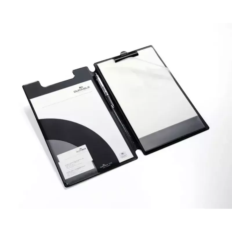 Plāksne ar klipsi Durable 2332-01 A4 PVC melna