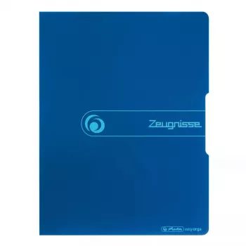 Parastā dokumentu mape Herlitz Zeugnisse Polipropilēns (PP) Zila A4
