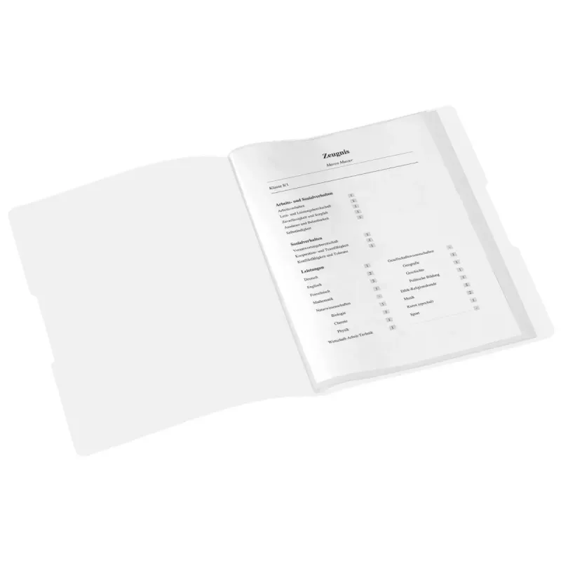 Parasta dokumentu mape Herlitz Zeugnisse Polipropilēns (PP) Balta A4