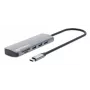 Manhattan USB-C dokstacija/rumbis ar karšu lasītāju, pieslēgvietas (7): Ethernet, HDMI, USB-A (3) un USB-C (2), ar Power Delivery (PD) 100 W – nepieciešams ārējs USB-C lādētājs (nav iekļauts). Darbināms ar USB (nav nepieciešams ārējs barošanas avots), ja PD netiek izmantots