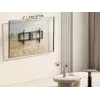 TV sienas stiprinājuma kronšteins EQUIP 43 collas–95 collas, noliecams, plāns, 75 kg televizoriem, VESA 200x200–800x400, noliece 0–8°, 4,2 cm attālums, melns