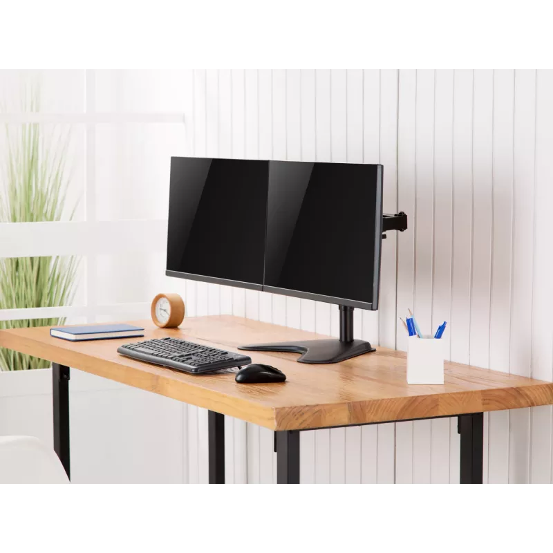 Equip 17 collu–32 collu ekonomisks galda statīvs diviem monitoriem