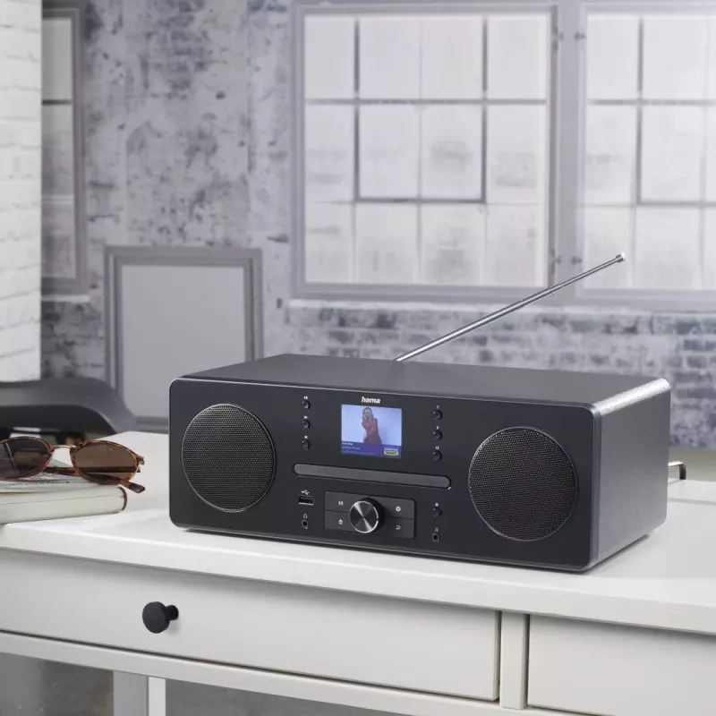 Hama 00054254 radio Personālie Digitālie Melns, Pelēks