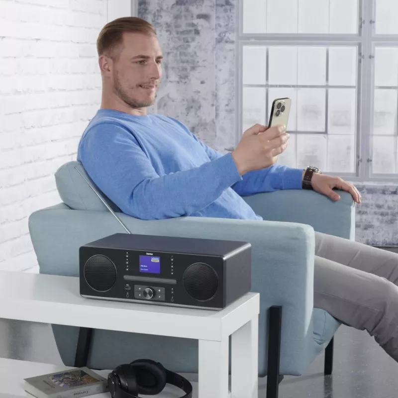 Hama 00054254 radio Personālie Digitālie Melns, Pelēks