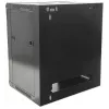 Intellinet 19 collu tīkla skapis - sienas stiprinājums (standarta), 15U, 600 mm dziļš, melns, plakanā iepakojumā, maks. 60 kg, metāla un stikla durvis, aizmugurējais panelis, noņemamas malas, piemērots arī lietošanai uz galda vai grīdas, lietderīgais dziļums 410 mm, daļas sienas uzstādīšanai nav iekļautas