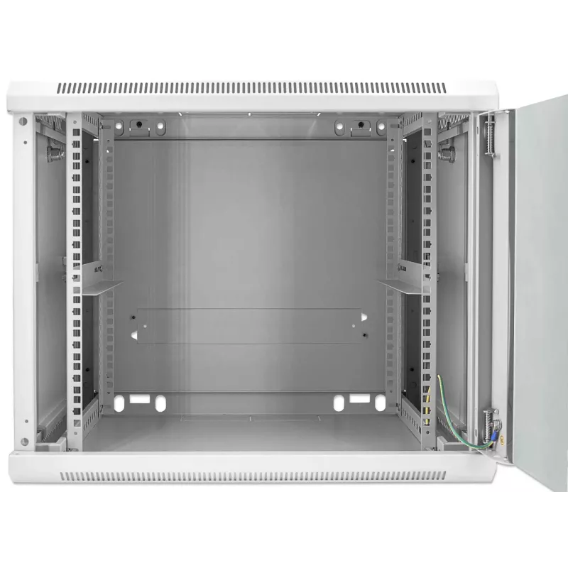 Intellinet 19 collu tīkla skapis – sienas stiprinājums (standarta), 9U, 600 mm dziļš, pelēks, samontēts, līdz 60 kg, piemērots arī lietošanai uz galda vai grīdas, izmantojamais dziļums 500 mm, metāla un stikla durvis, aizmugurējais panelis, noņemamas sānu malas, sienas montāžas piederumi (piem., skrūves, dībeļi) nav iekļauti