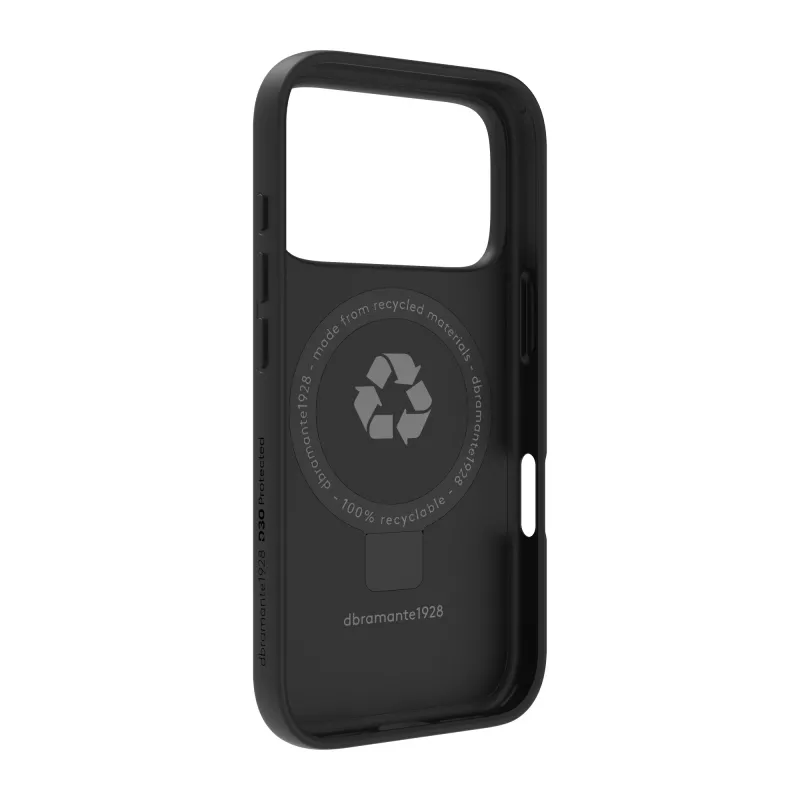 dbramante1928 Iceland Ultra D3O MS Kick mobilā tālruņa vāciņš Apvalks Melna