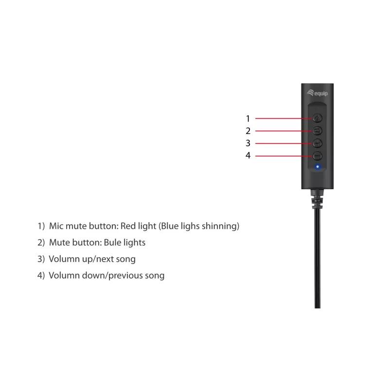 Control adapter Equip USB Audio kabeļa adapteris 245321