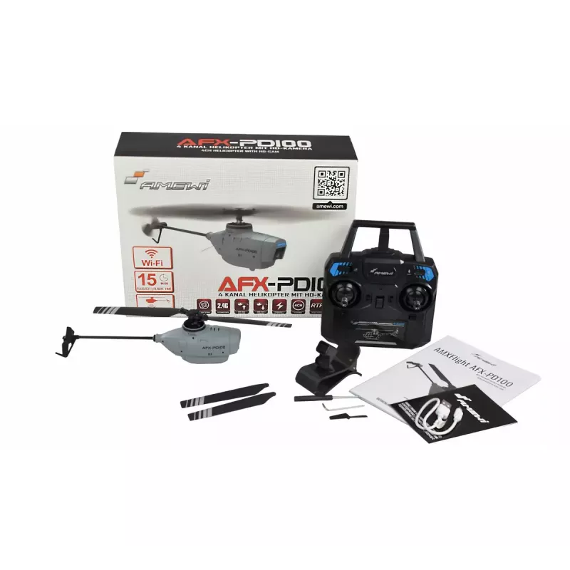 Amewi PD100 helikopters ar elektrisko dzinēju, 580 mAh, 75 g