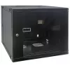 Intellinet 19 collu tīkla skapis - sienas stiprinājums (divu sekciju verams izvelkamais), 12U, 450 mm dziļš, melns, plakanā iepakojumā, maks. 30 kg, izvelkams piekļuvei skapja aizmugurei, kad uzstādīts pie sienas, izmantojamais dziļums 235 mm, statīvs, daļas sienas uzstādīšanai nav iekļautas