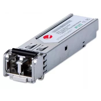 Intellinet raiduztvērēja modulis optiskais, Gigabit Fiber SFP Mini-GBIC, 1000Base-Lx (LC) vienmoda ports, 20 km, viļņa garums 1310 nm, Ethernet, šķiedra, MSA saderīgs, ekvivalents Cisco GLC-LH-SM, trīs gadu garantija
