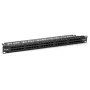 Equip 50 portu Cat.3 RJ45 ISDN sadales panelis, melns