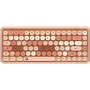 KeySonic KSKM-5200M-RF (DE) tastatūra ar peli Birojs RF Bezvadu QWERTZ vācu Bēša, brūna, rozā