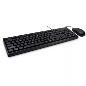 Tastatūra Inter-Tech NK-1000EC ar peli, biroja, USB, QWERTY, melna