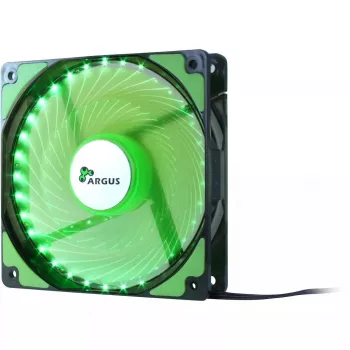 Ventilators Inter-Tech L-12025 datora korpusa ventilators 12 cm melns zaļš